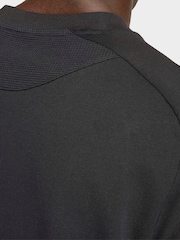 adidas Black Tiro Travel Crew Neck Sweatshirt - Image 6 of 7