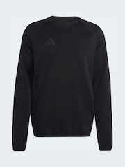 adidas Black Tiro Travel Crew Neck Sweatshirt - Image 7 of 7