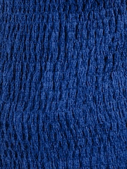 Friends Like These Cobalt Blue Shirred Sleeveless Top - Image 2 of 5