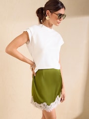Friends Like These Ivory Tuck Detail T-Shirt - Image 4 of 5