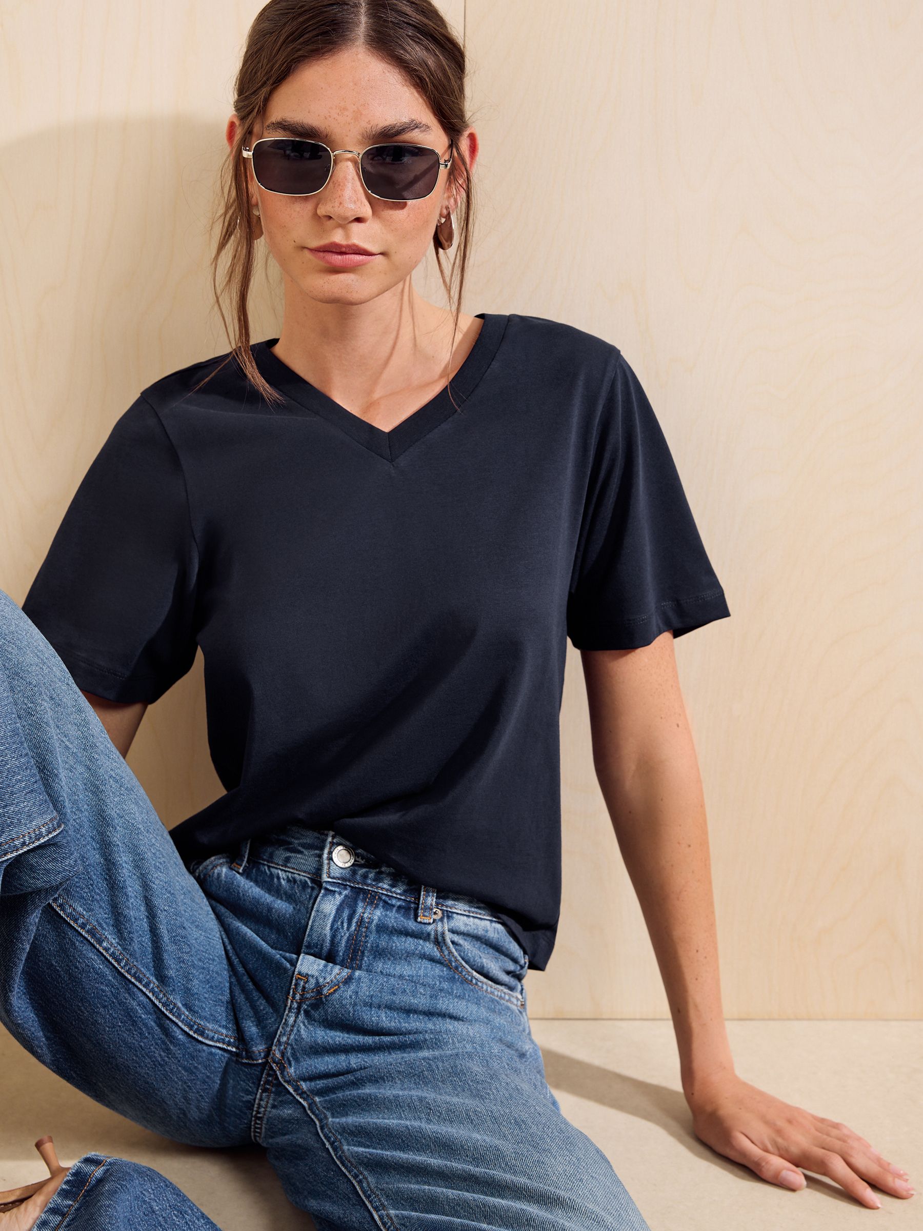 Buy Friends Like These Navy V-Neck T-Shirt from the Next UK online