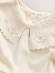Ecru Occassion Bow Collar Dress (3mths-10yrs) - Image 3 of 4