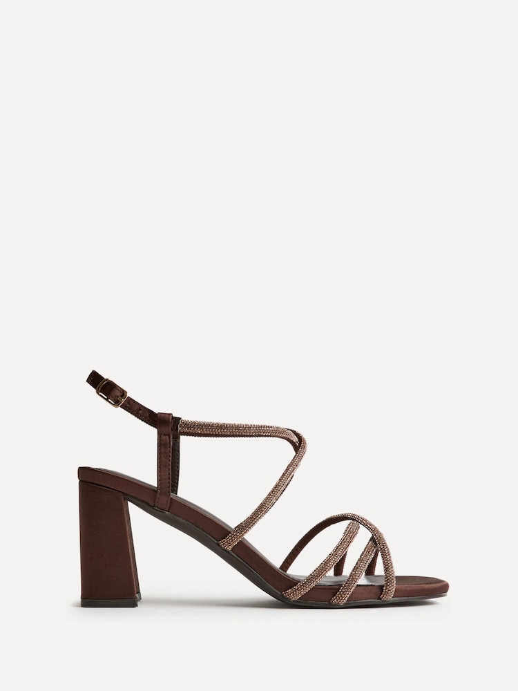 Linzi Brown Leyla Diamante Strappy Heeled Sandals - Image 2 of 5