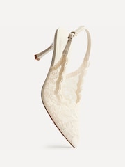 Argint/Argintiu - Linzi Serenity Lace Court Heels - Imaginea 4 din 4