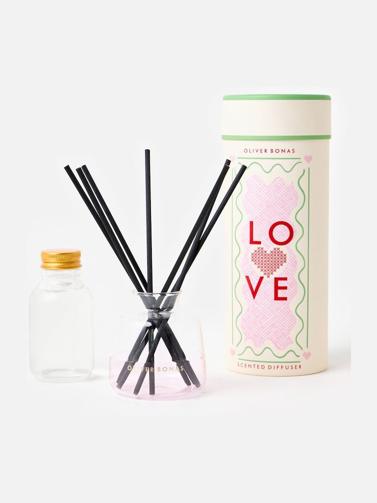 Oliver Bonas Pink Love Pepper Scented Reed Diffuser - Image 1 of 4 Oliver Bonas Pink Love Pepper Scented Reed Diffuser - Image 1 of 4
