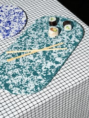 Curateology Green and White Rock Large Serving Platter - Image 1 of 3