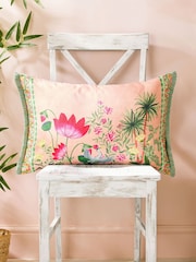 Joe Browns Pink Herons Haven Reversible Cushion - Image 1 of 9