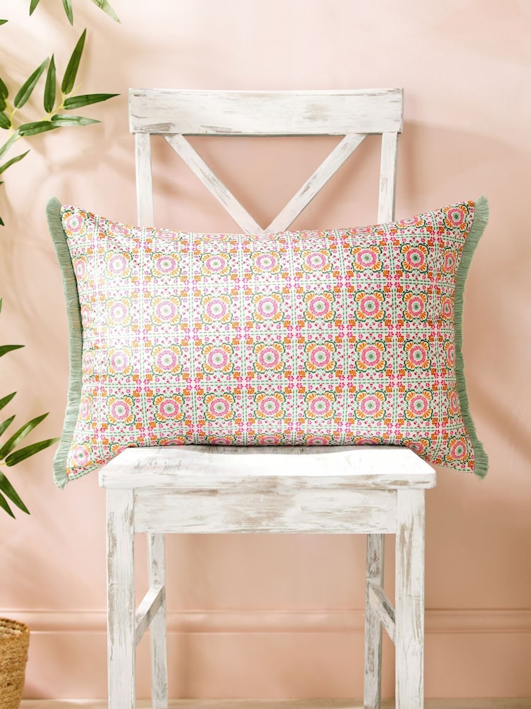 Joe Browns Pink Herons Haven Reversible Cushion - Image 2 of 9