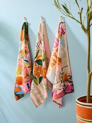 Joe Browns 3 Pack Multi Riviera Reverie Tea Towels - Image 1 of 10