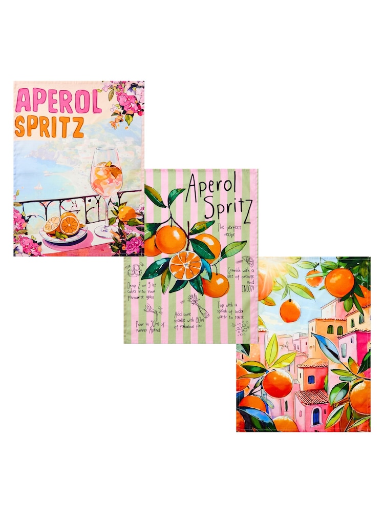 Joe Browns 3 Pack Multi Riviera Reverie Tea Towels - Image 2 of 10