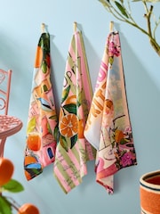 Joe Browns 3 Pack Multi Riviera Reverie Tea Towels - Image 7 of 10