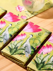 Joe Browns 4 Pack Green Herons Haven Napkins - Image 4 of 6