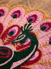 Joe Browns Pink Pretty Peacock Doormat - Image 2 of 5