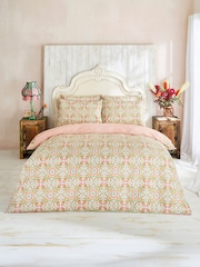 Joe Browns Pink Herons Haven Cotton Reversible Duvet Cover and Pillowcase Set - Image 2 of 6