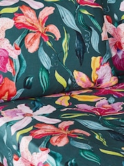 Joe Browns Green Orchid Oasis Cotton Sateen Matching Bedding - Image 3 of 3