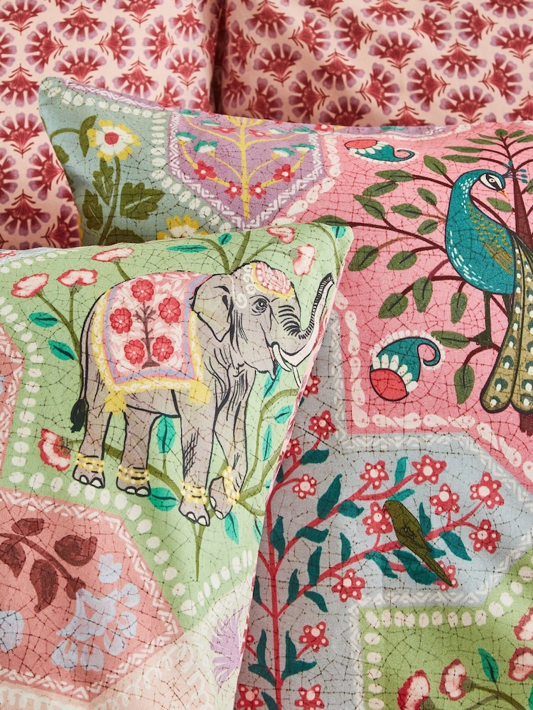 Joe Browns Multi Animals Of India Cotton Reversible Duvet Cover and Pillowcase Set - Image 6 of 6