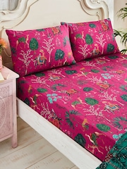 Joe Browns Pink Wonderful Wanderlust Cotton Matching Bedding - Image 1 of 3