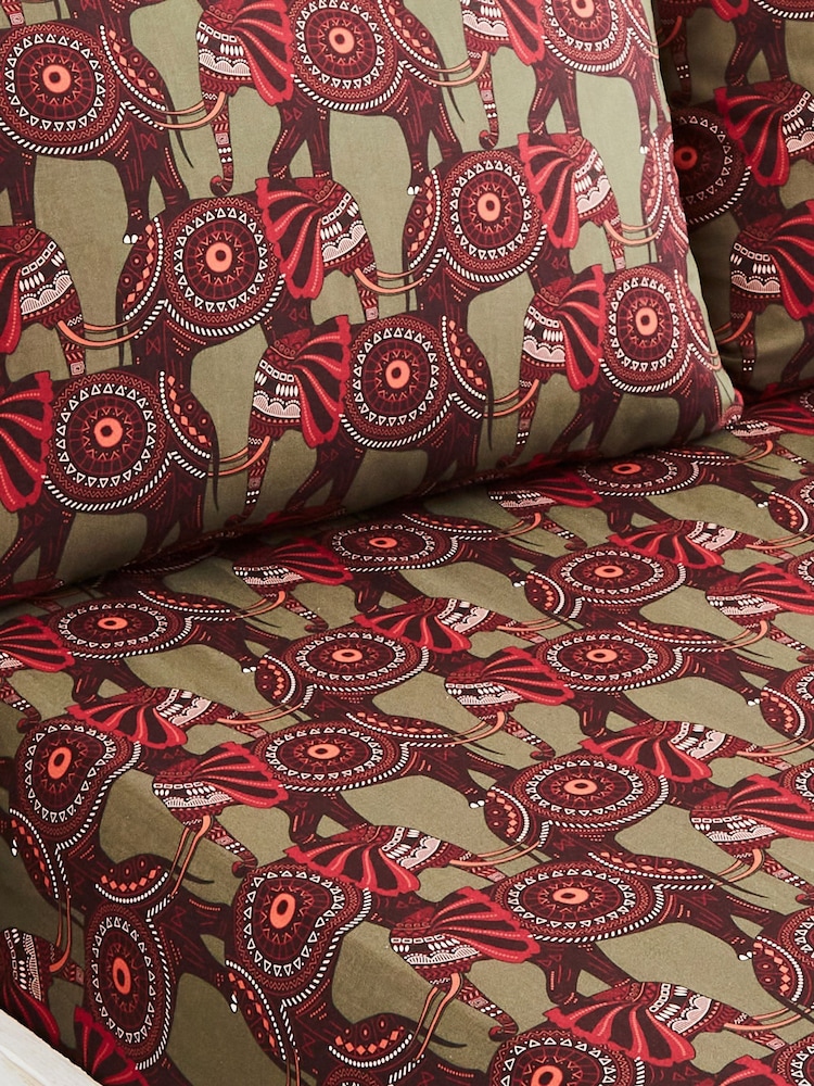 Joe Browns Fuchsia Floral Elephant Cotton Matching Bedding - Image 3 of 3