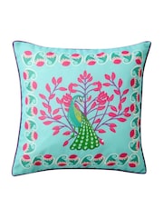 Joe Browns Aqua Beautifully Bold Reversible Garden Cushion - Image 7 of 7