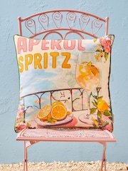 Joe Browns Orange Aperol Spritz Reversible Garden Cushion - Image 1 of 7