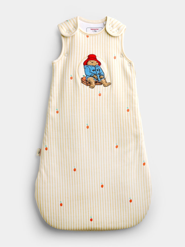 Jojo Maman Bébé Yellow Stripe Paddington™ 2.5 Tog Baby Sleeping Bag - Image 1 of 4 Jojo Maman Bébé Yellow Stripe Paddington™ 2.5 Tog Baby Sleeping Bag - Image 1 of 4