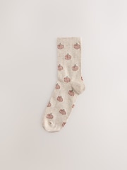 Neutral Halloween Patterned Ankle Socks 4 Pack - Image 2 of 7