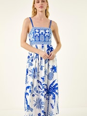 Roman Pineapple Palm Strappy Midi Dress - Imagen 4 de 5