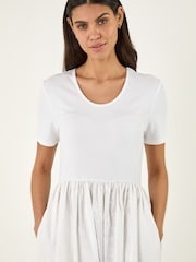 Roman White Floral Print Pocket Midi Dress - Image 4 of 5