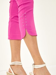 Roman Pink Stud Hem Stretch Trousers - Image 5 of 5