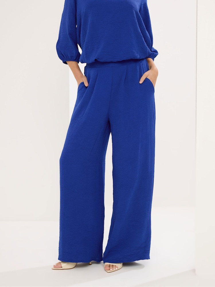 Star by Julien MacDonald Blue Airflow Wide Leg Trousers - Image 1 of 5