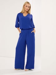 Star by Julien MacDonald Blue Airflow Wide Leg Trousers - Image 3 of 5