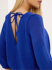 Star by Julien MacDonald Blue Bubble Hem Top - Image 4 of 5