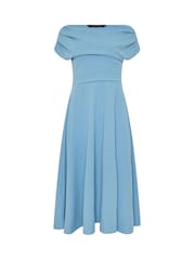 Star by Julien MacDonald Blue Sleeveless Fitted Midi Dress - Image 5 of 5