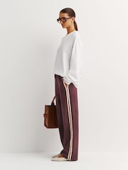 Rag & Bone Brown Miramar Terry Track Pull On Joggers - Image 3 of 7