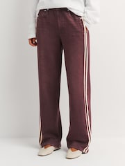 Rag & Bone Brown Miramar Terry Track Pull On Joggers - Image 6 of 7