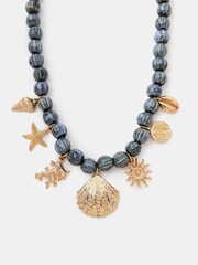 Accessorize Ocean Charm Bead Necklace - Изображение 1 2