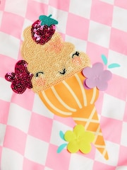 Angels By Accessorize Pink Ice Cream Swimsuit - Image 2 of 2