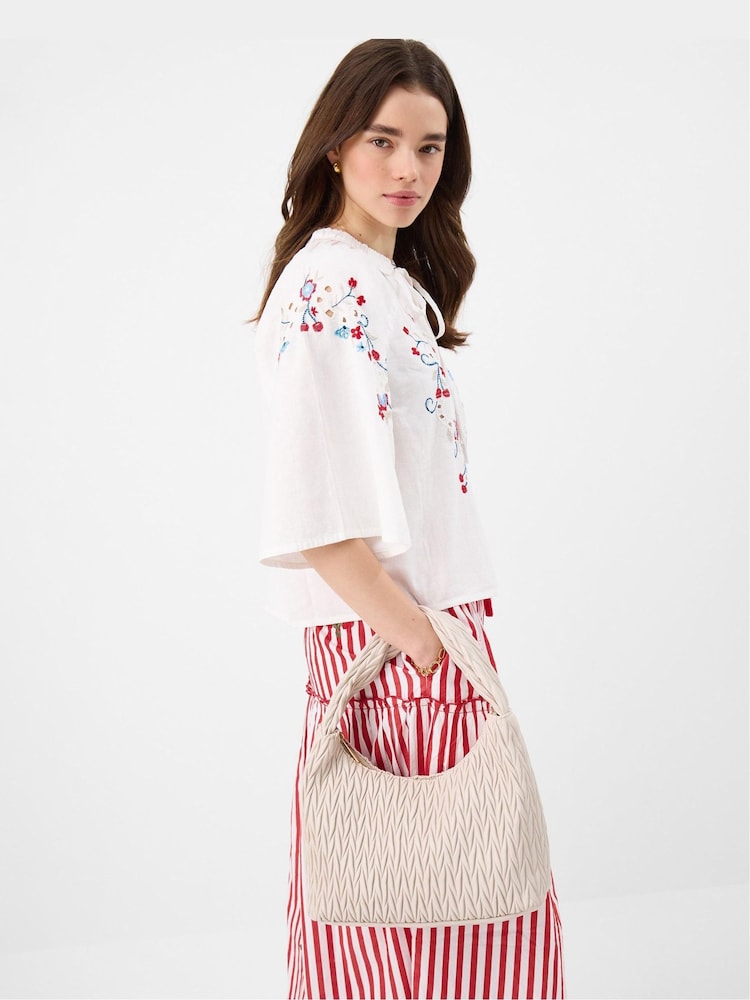 Accessorize Cream Quilted Handbag - Image 3 of 3