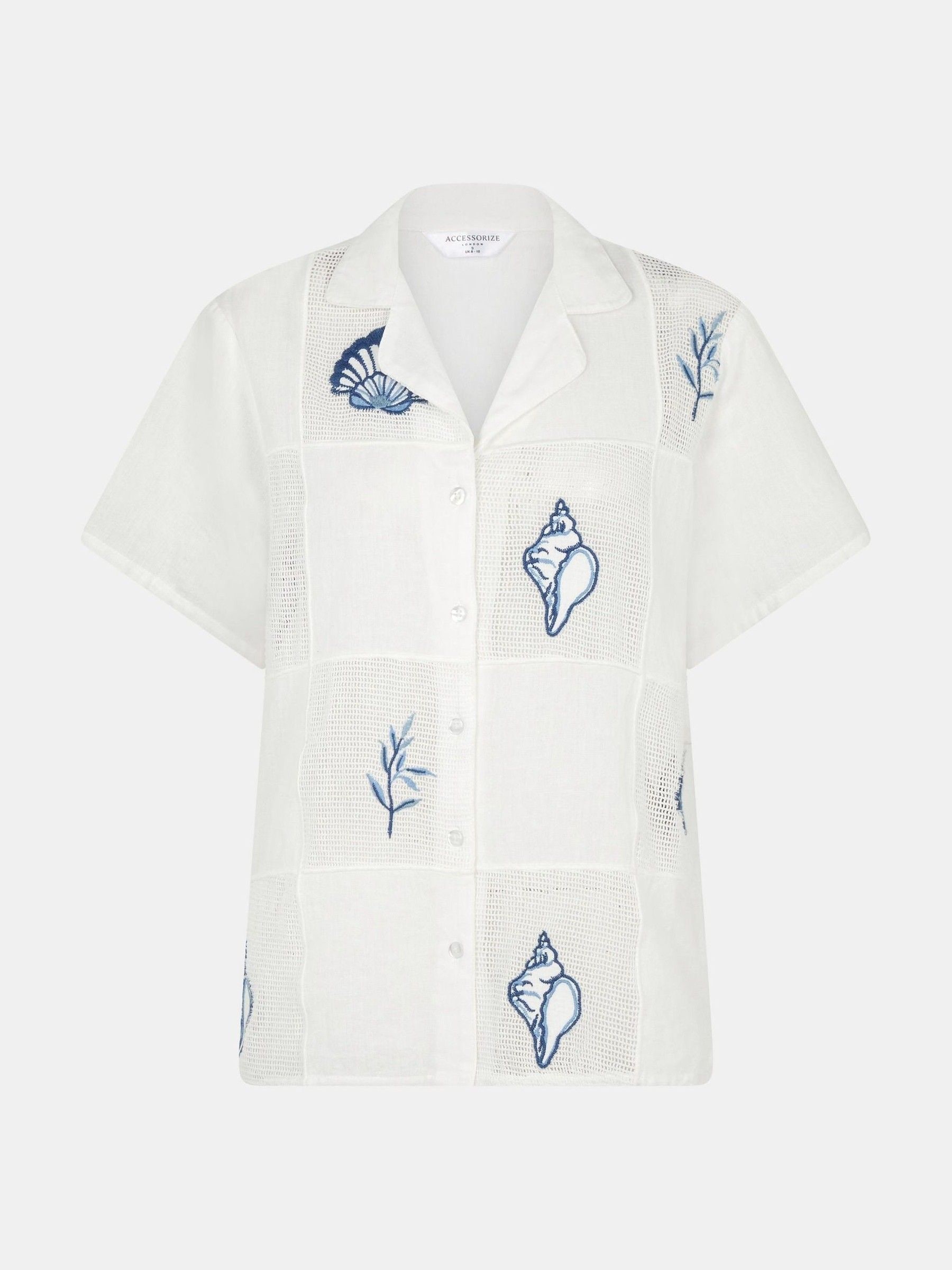 Buy Accessorize Shell Embroidered Patchwork Shirt з сайту Next Ukraine