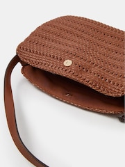 Accessorize Brown Woven Cross-Body Bag - Image 2 of 3