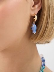 Accessorize Blue Sea Life Ceramic Drop Earrings 3 Pack - Image 2 of 2