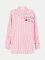 Accessorize Ciao Bella Embroidered Stripe Shirt - Image 5 of 5