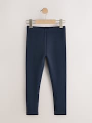 Navy Blue 1 Pack Fleece Lined Cosy Leggings (3-16yrs) - Image 5 of 8