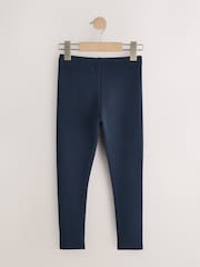 Navy Blue 1 Pack Fleece Lined Cosy Leggings (3-16yrs) - Image 6 of 8