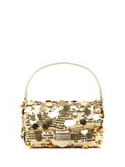 Valentino Gold Sleet Flap Bag - Image 1 of 1
