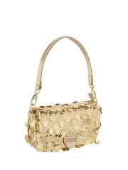 Valentino Gold Sleet Flap Bag - Image 3 of 6