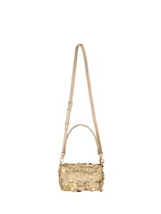 Valentino Gold Sleet Flap Bag - Image 4 of 6