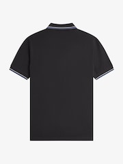 Fred Perry Grey Tipped Short Sleeve Polo Shirt - Image 5 of 5