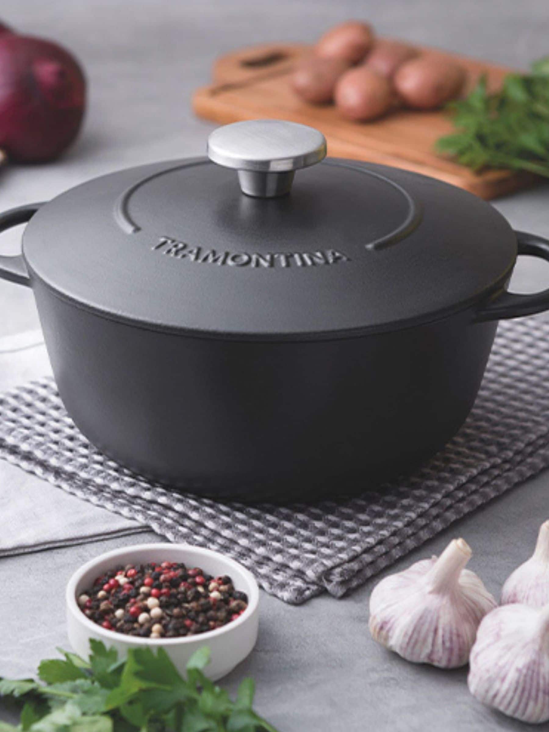 Tramontina Trento Cast Iron Round Dutch Oven - Image 6