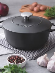 Tramontina Black Enamelled Cast Iron Casserole Dish 28cm - Image 1 of 6